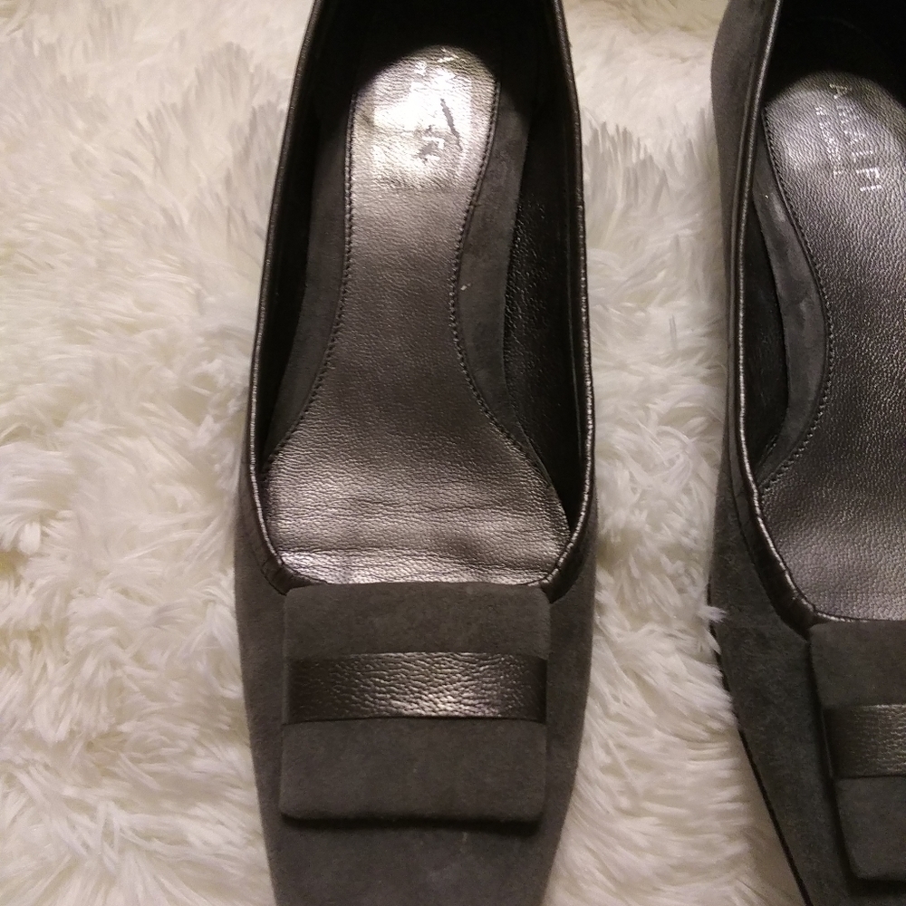 Amalfi Gray Suede Shoes - Picture 2 of 9